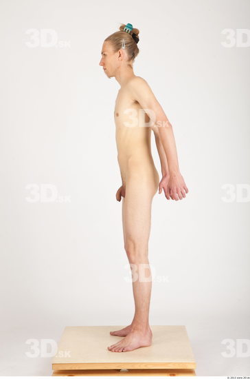 Whole Body Man Nude Casual Slim Studio photo references