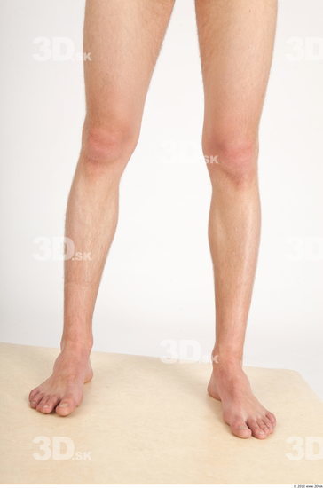 Calf Whole Body Man Nude Casual Slim Studio photo references