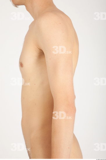 Arm Whole Body Man Nude Casual Slim Studio photo references