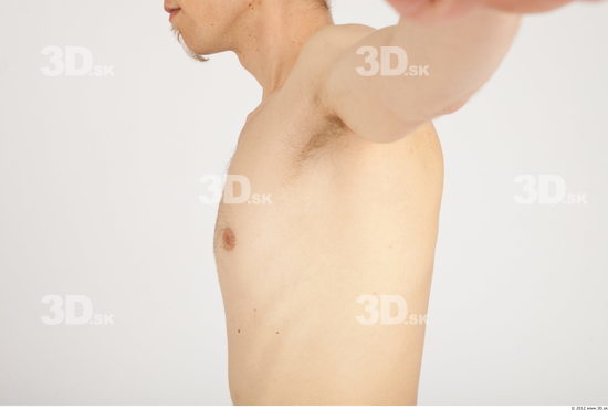 Chest Whole Body Man Nude Casual Slim Studio photo references