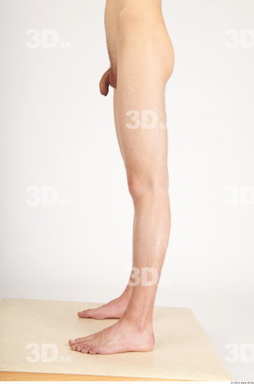 Leg Whole Body Man Nude Casual Slim Studio photo references
