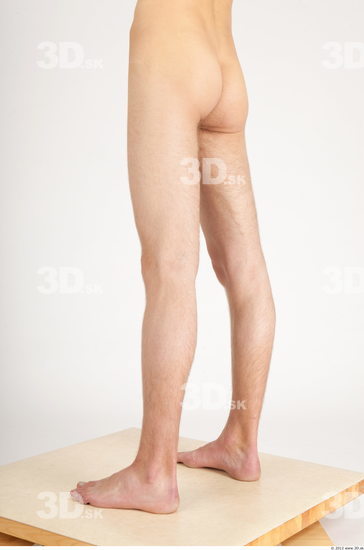 Leg Whole Body Man Nude Casual Slim Studio photo references