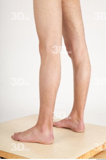 Calf Whole Body Man Nude Casual Slim Studio photo references