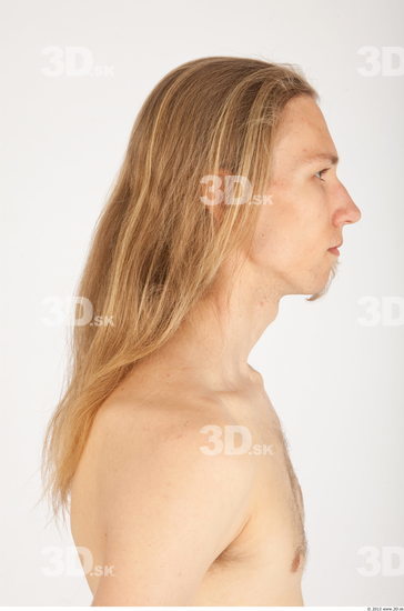 Whole Body Hair Man Casual Slim Studio photo references