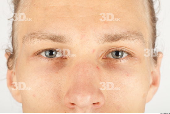 Eye Whole Body Man Casual Slim Studio photo references