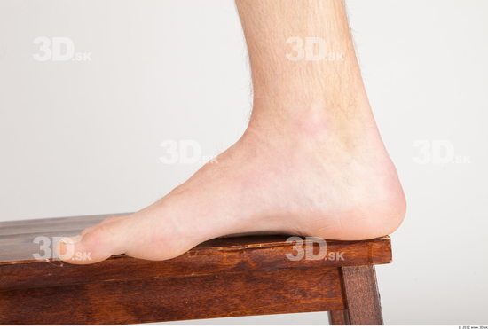 Foot Whole Body Man Nude Casual Slim Studio photo references