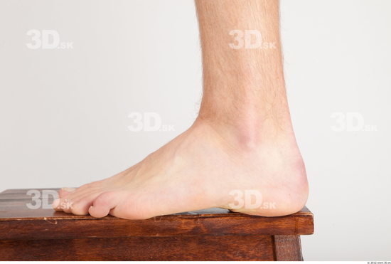 Foot Whole Body Man Nude Casual Slim Studio photo references