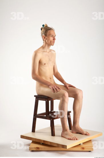 Whole Body Man Artistic poses White Nude Slim