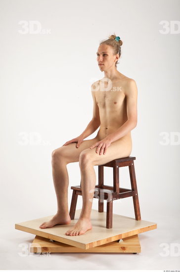 Whole Body Man Artistic poses White Nude Slim