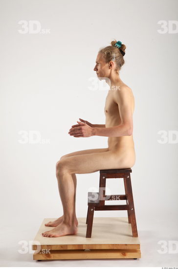 Whole Body Man Artistic poses White Nude Slim