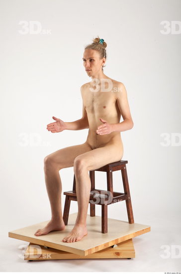 Whole Body Man Artistic poses White Nude Slim