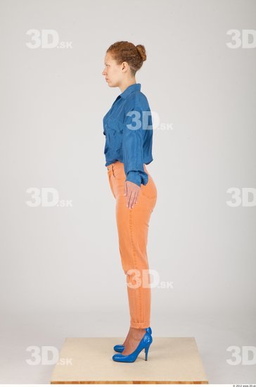 Whole Body Woman Casual Slim Studio photo references