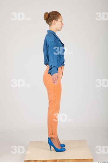 Whole Body Woman Casual Slim Studio photo references