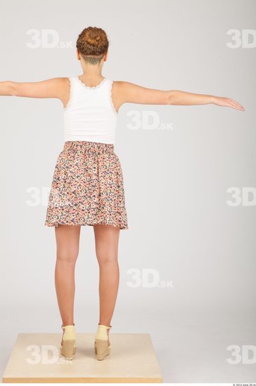 Whole Body Woman T poses Casual Formal Slim Studio photo references