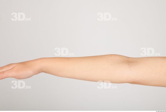 Forearm Whole Body Woman Nude Casual Slim Studio photo references