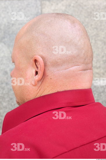 Head Hair Man Casual Slim Overweight Bald Street photo references