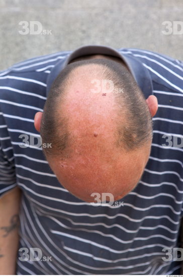 Head Hair Man Casual Slim Average Bald Street photo references