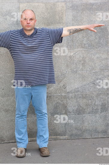 Whole Body Head Man T poses Casual Slim Average Street photo references