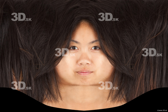 Head Woman Asian Head textures