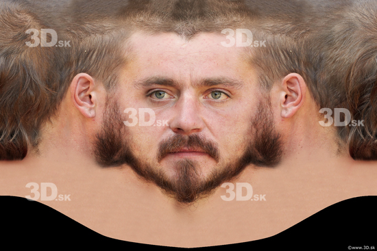 Head Man White Head textures Bearded