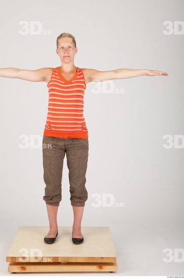 Whole Body Woman T poses Casual Pregnant Studio photo references