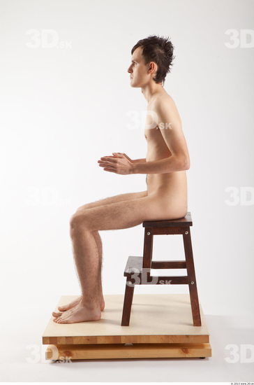 Whole Body Man Artistic poses White Nude Slim