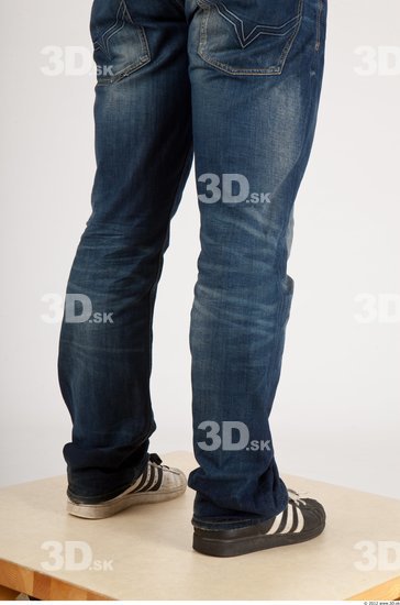 Calf Whole Body Man Animation references Casual Jeans Average Studio photo references