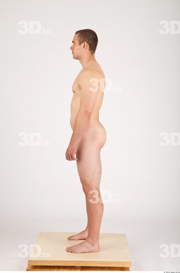 Whole Body Man Animation references Nude Casual Average Studio photo references