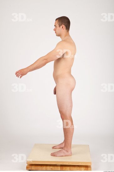 Whole Body Man Animation references Nude Casual Average Studio photo references