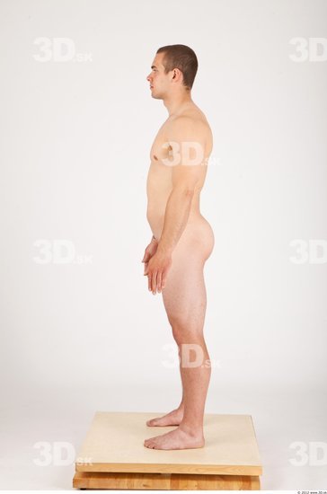 Whole Body Man Animation references Nude Casual Average Studio photo references