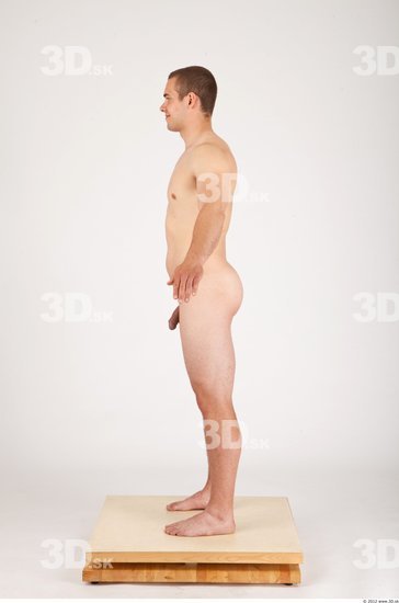 Whole Body Man Animation references Nude Casual Average Studio photo references