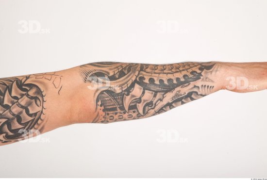 Forearm Whole Body Man Animation references Tattoo Nude Casual Average Studio photo references