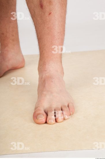 Foot Whole Body Man Animation references Nude Casual Average Studio photo references