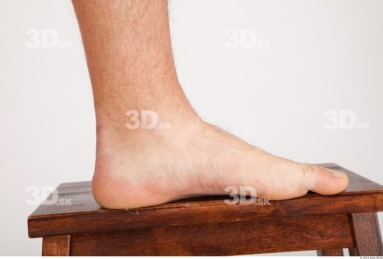 Foot Whole Body Man Animation references Nude Casual Average Studio photo references