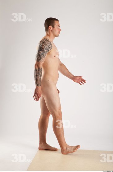 Whole Body Man Animation references White Tattoo Nude Average