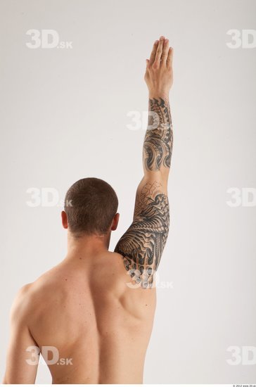 Arm Man Animation references White Tattoo Nude Average