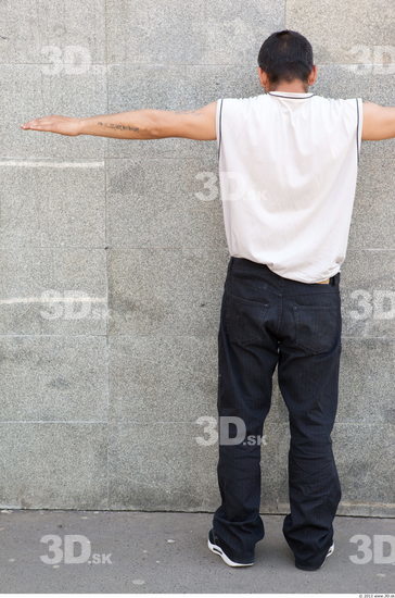 Whole Body Head Man T poses Casual Slim Street photo references