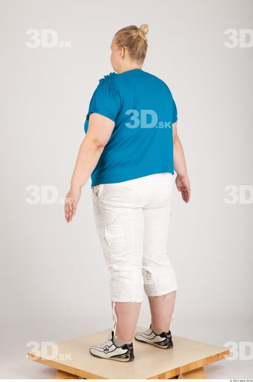 Whole Body Woman Animation references Casual Overweight Studio photo references