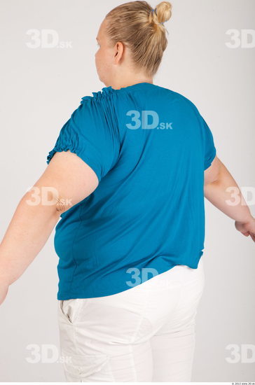 Upper Body Whole Body Woman Animation references Casual Shirt T shirt Overweight Studio photo references