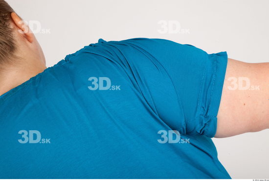 Arm Whole Body Woman Animation references Casual Shirt T shirt Overweight Studio photo references