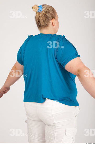 Upper Body Whole Body Woman Animation references Casual Shirt T shirt Overweight Studio photo references