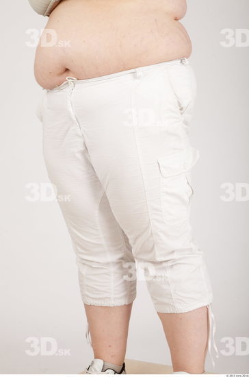 Leg Whole Body Woman Animation references Casual Shorts Overweight Studio photo references