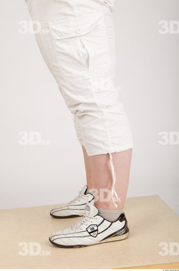 Calf Whole Body Woman Animation references Casual Shorts Overweight Studio photo references