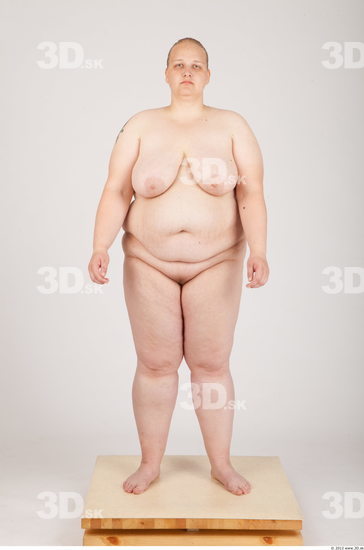 Whole Body Woman Animation references Nude Casual Overweight Studio photo references