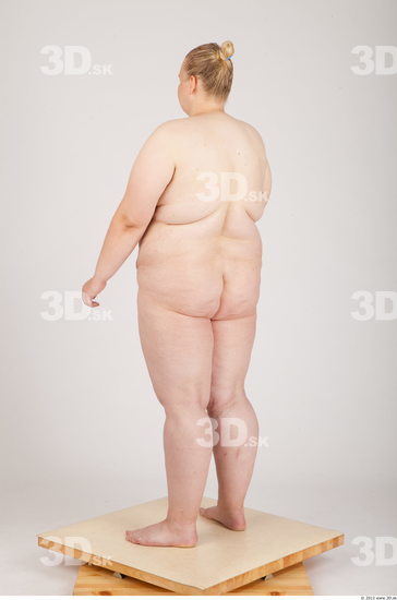 Whole Body Woman Animation references Nude Casual Overweight Studio photo references