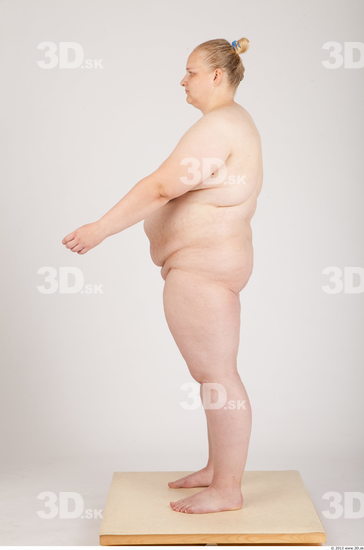 Whole Body Woman Animation references Nude Casual Overweight Studio photo references