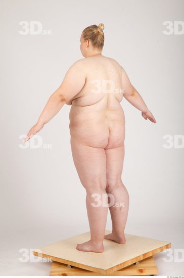 Whole Body Woman Animation references Nude Casual Overweight Studio photo references