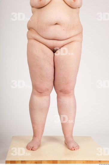 Leg Whole Body Woman Animation references Nude Casual Overweight Studio photo references