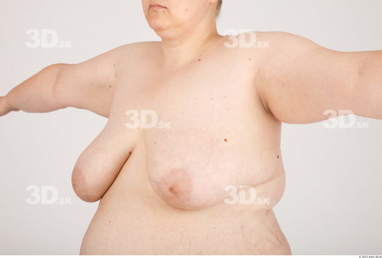 Whole Body Breast Woman Animation references Nude Casual Overweight Studio photo references