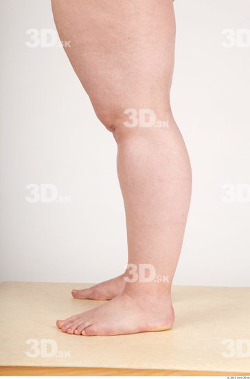 Calf Whole Body Woman Animation references Nude Casual Overweight Studio photo references